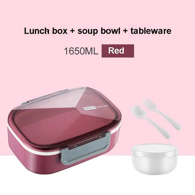 Bento Box Container - Pink / 1650ml