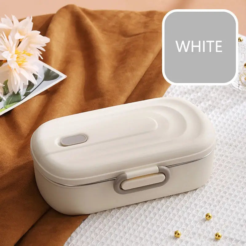 Bento Box Keep Food Warm - White