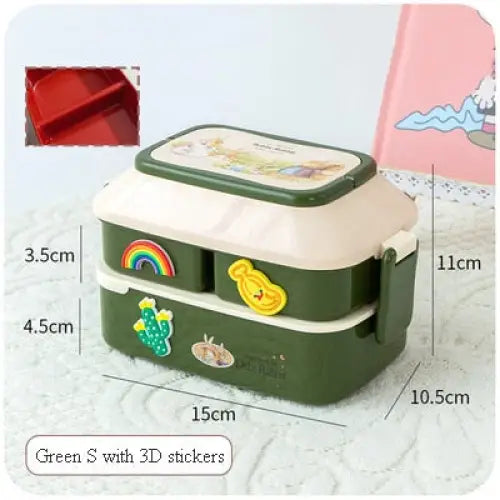Bento Box Kids Lunch - 820ml Green S