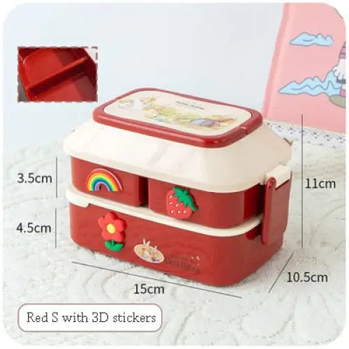 Bento Box Kids Lunch - 820ml Red S