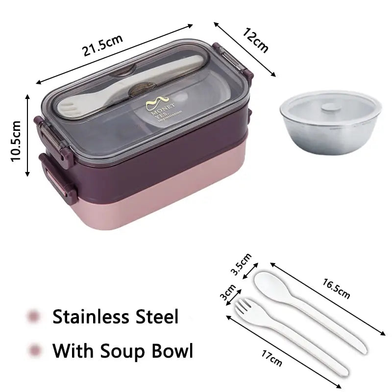 Bento Box Set - Purple pink