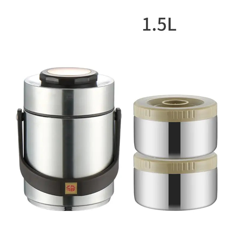 Bento Box Stainless Steel - 1.5L Silver