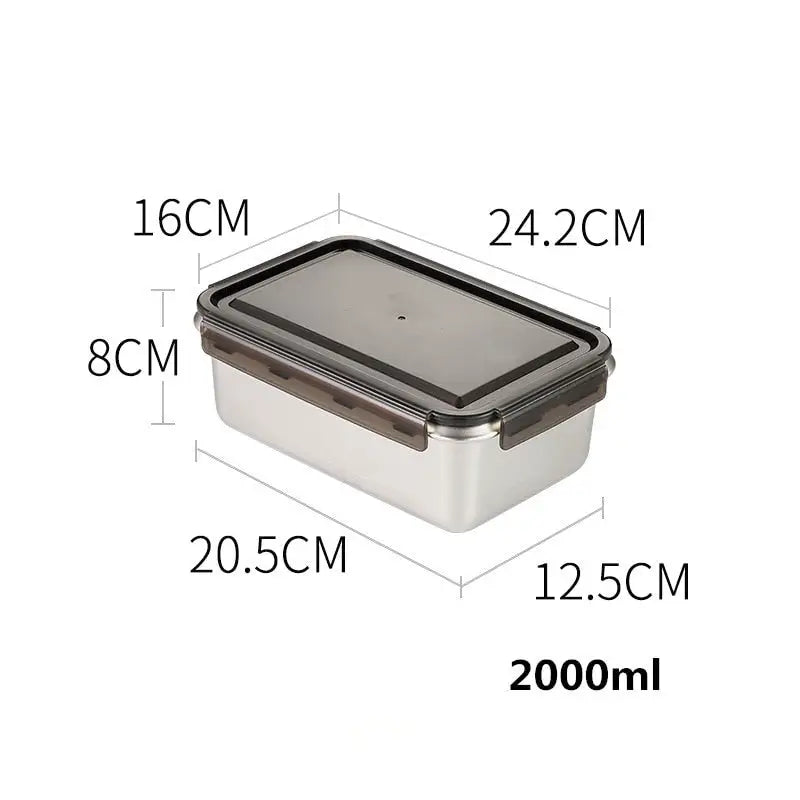 Bento Boxes Containers - Rectangle 2000ml