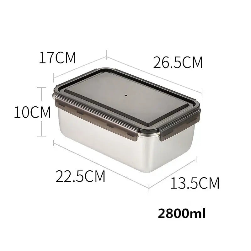 Bento Boxes Containers - Rectangle 2800ml