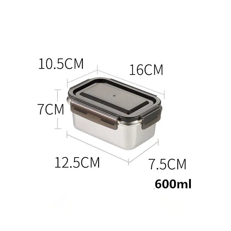Bento Boxes Containers - Rectangle 600ml