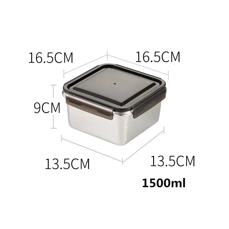 Bento Boxes Containers - Square 1500ml