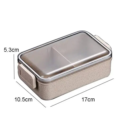 1900ml Stainless Steel Double Layer Insulated Lunch Box, Microwave