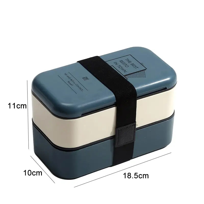 Bento Lunch Boxes for Adults - Blue