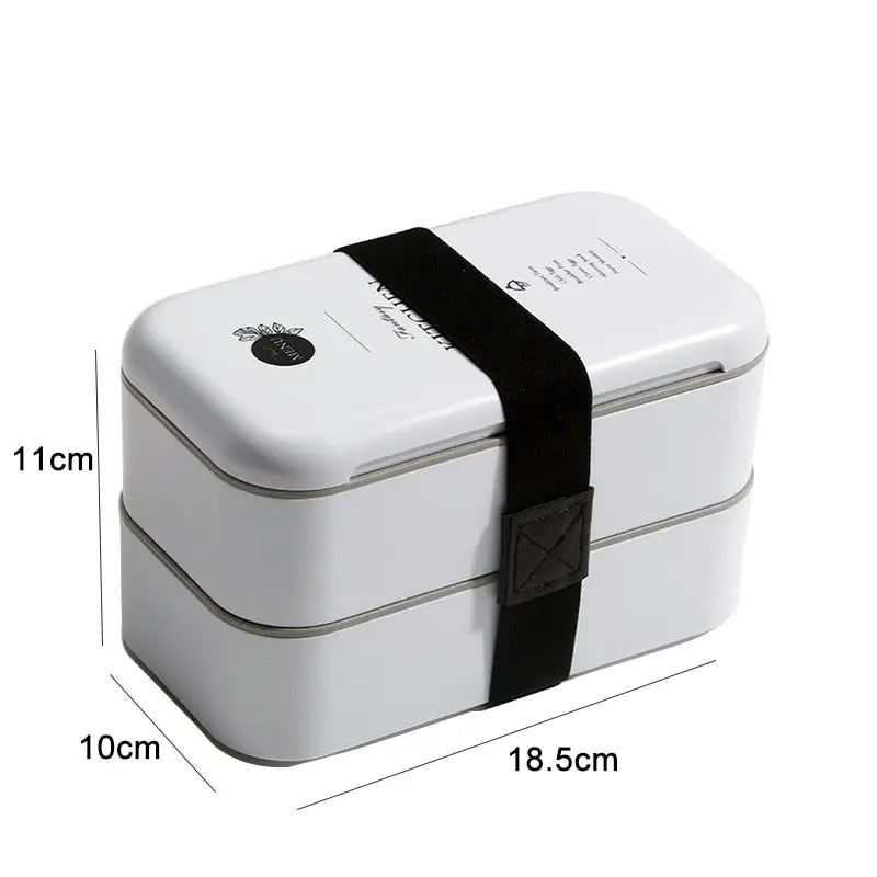 Bento Lunch Boxes for Adults - White