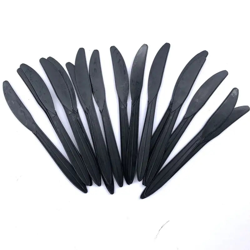 Black Plastic Utensils