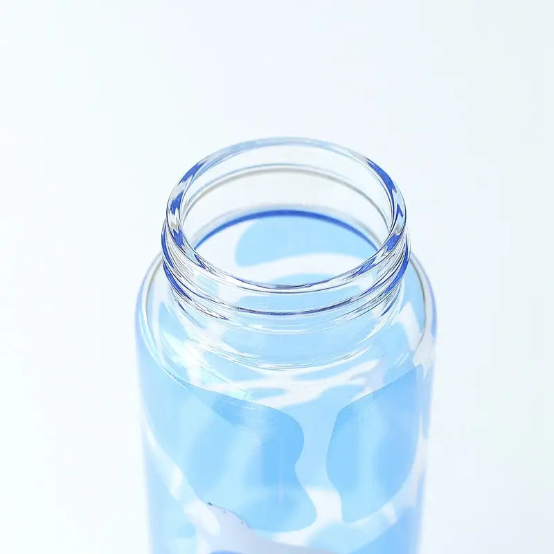 Blue Glass Water Bottle