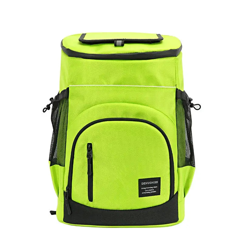 Camping Backpack Cooler - Fluorescent Green