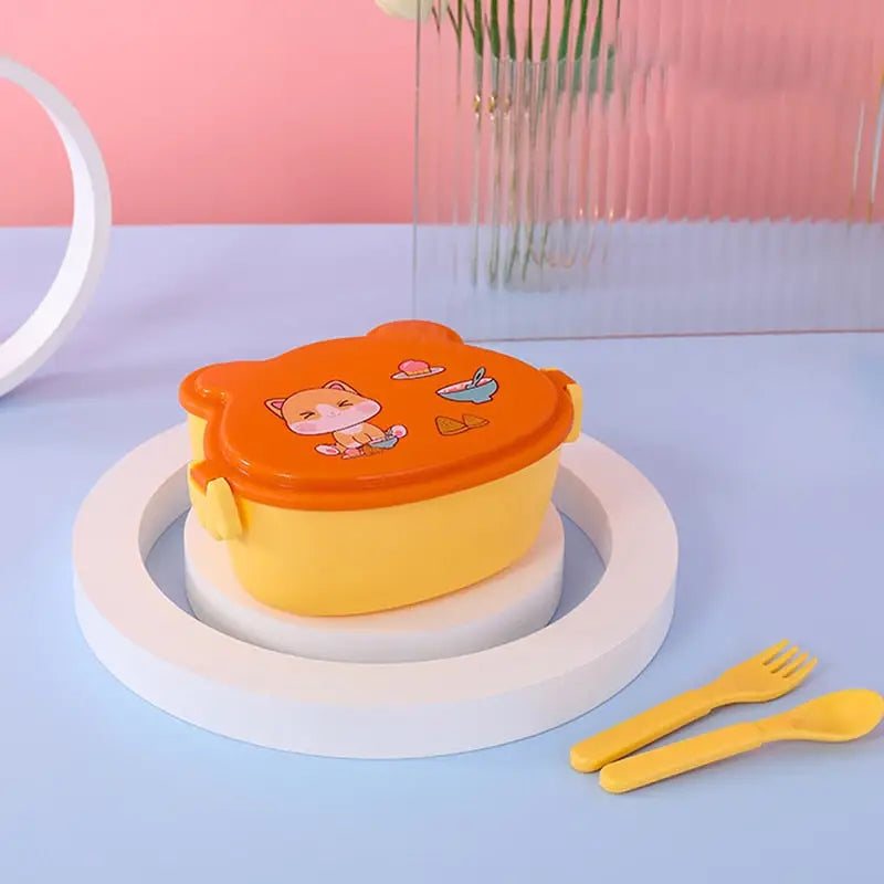 Cat Lunchbox - Orange