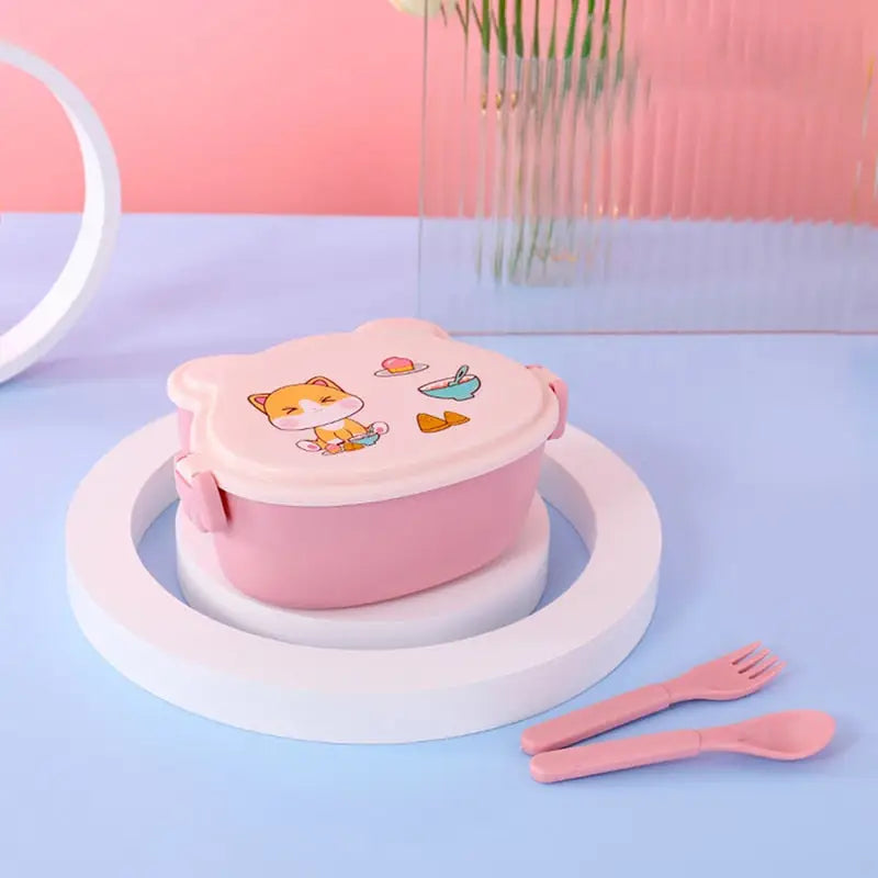 Cat Lunchbox - Pink