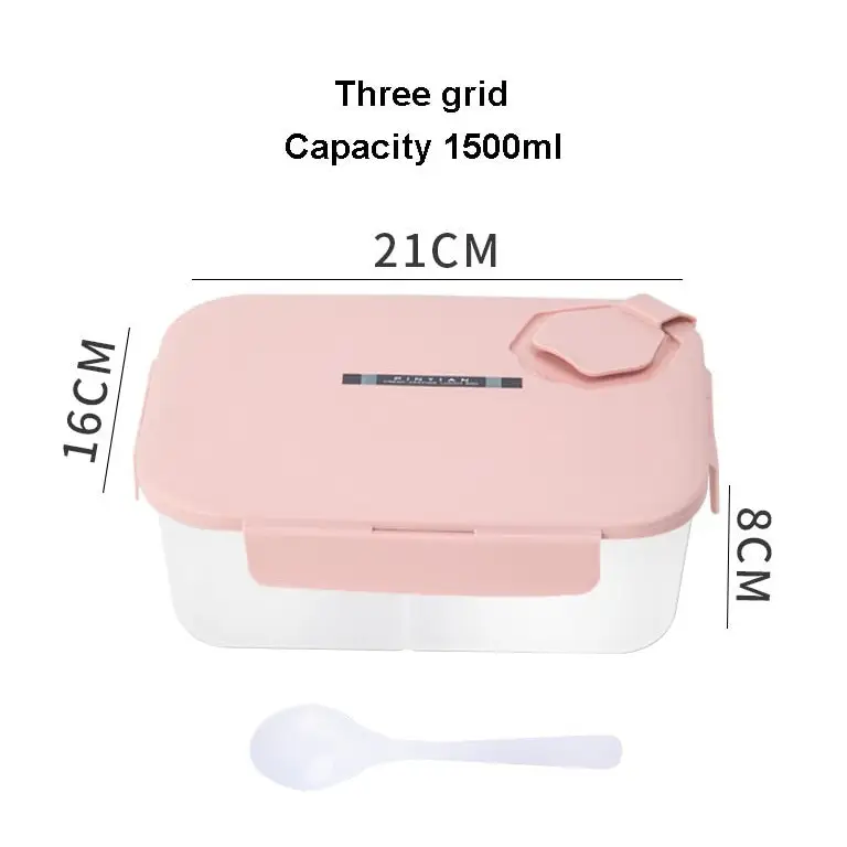 Clear Bento Box - Pink