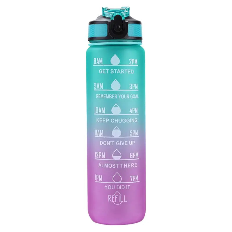 Climbing Sports Water Bottle - Green Purple / United States