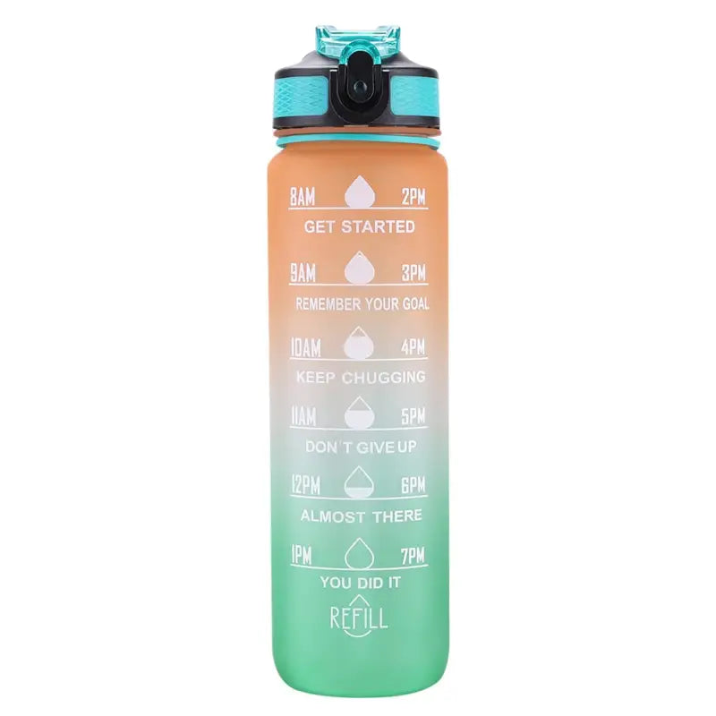Climbing Sports Water Bottle - Orange Green / United States