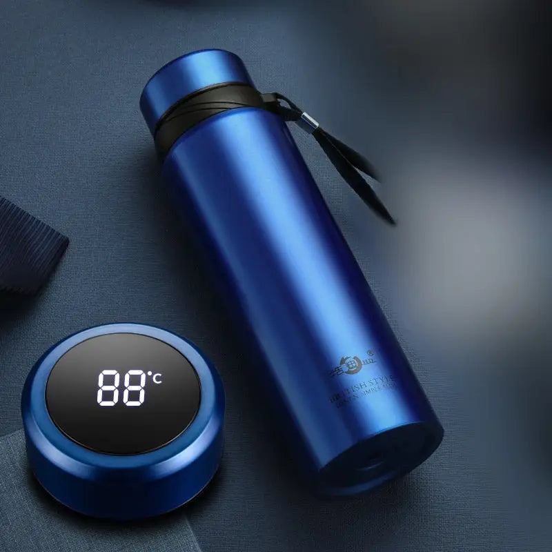 Coffee Bottle Thermos - 600ml / Blue