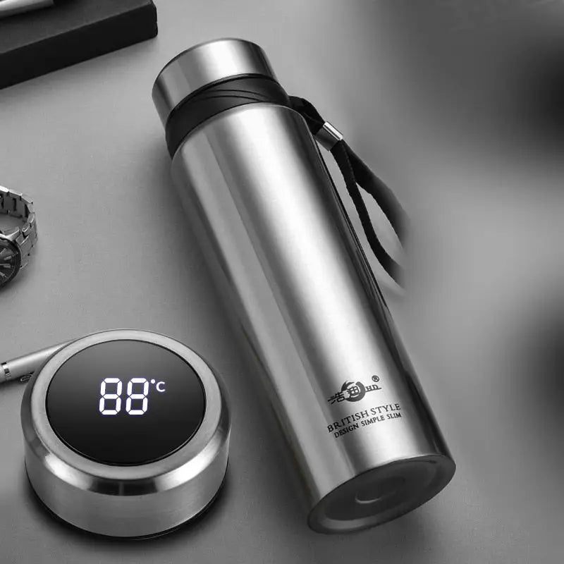 Coffee Bottle Thermos - 600ml / Silver