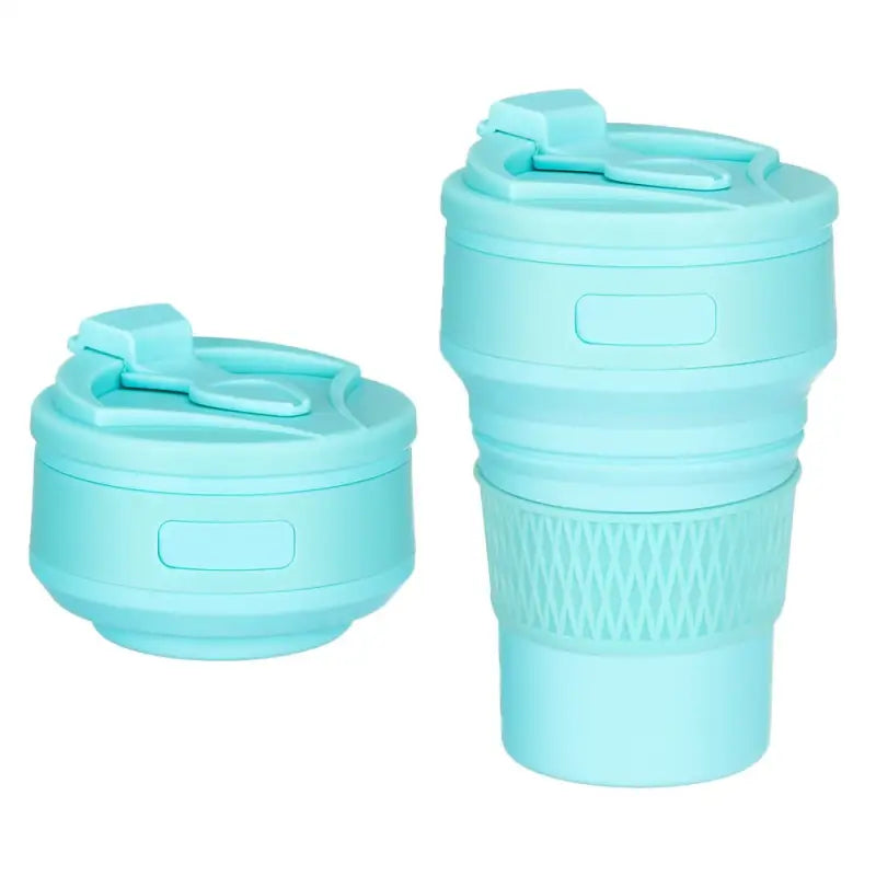 Collapsible Cup Water Bottle - Blue