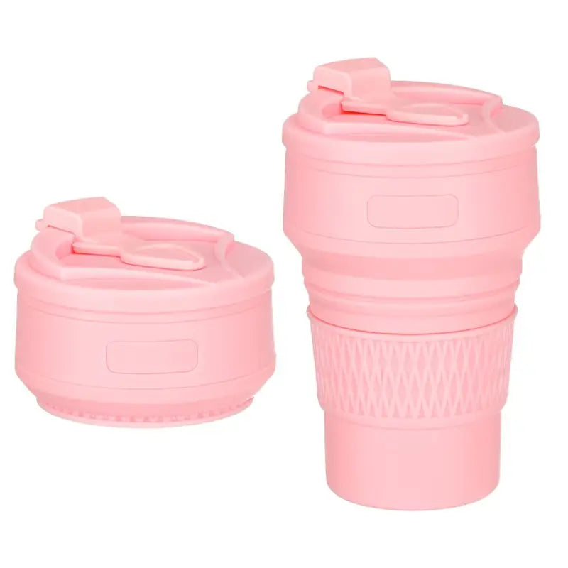 Collapsible Cup Water Bottle - Pink