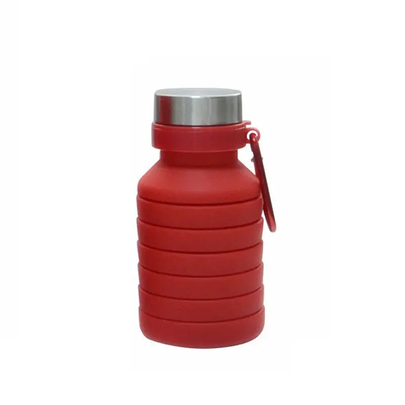 Collapsible Insulated Water Bottle - 550ML / Red