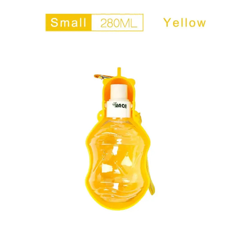 Collapsible Pet Travel Water Bottle - 280 ML Yellow