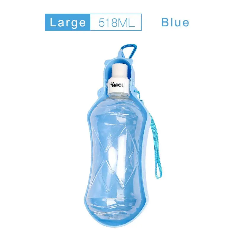 Collapsible Pet Travel Water Bottle - 518 ML Blue