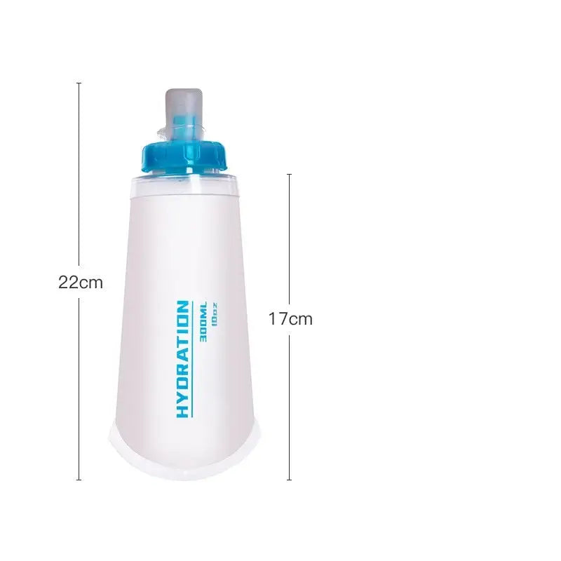 Collapsible Running Water Bottle - 300ML Transparent