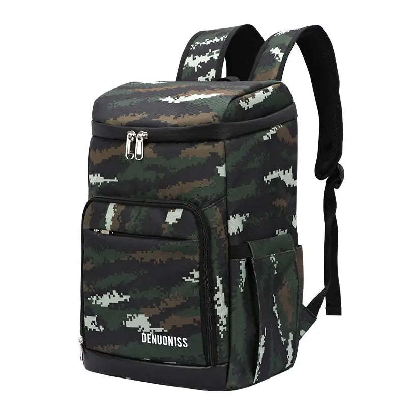 Cooler Backpack Combo - Green camouflage / 29X20.5X39CM