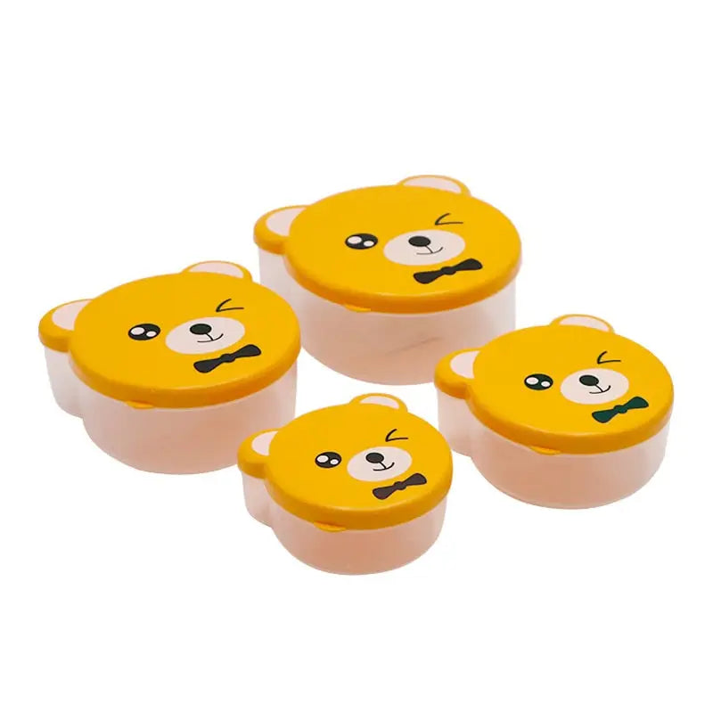Cute Baby Snack Containers - Yellow