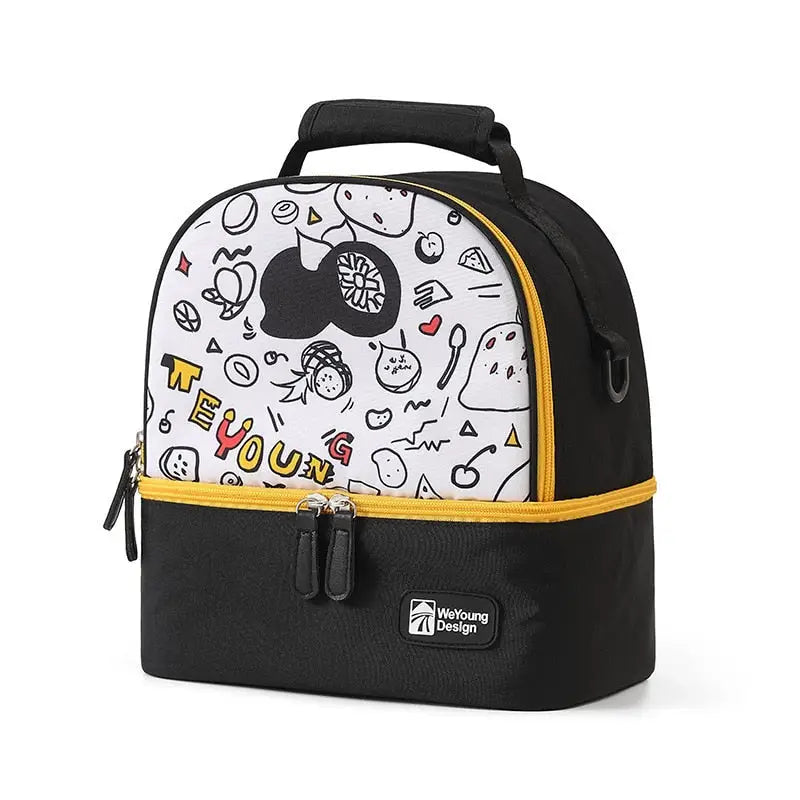 Cute Kids Backpack Cooler - Black