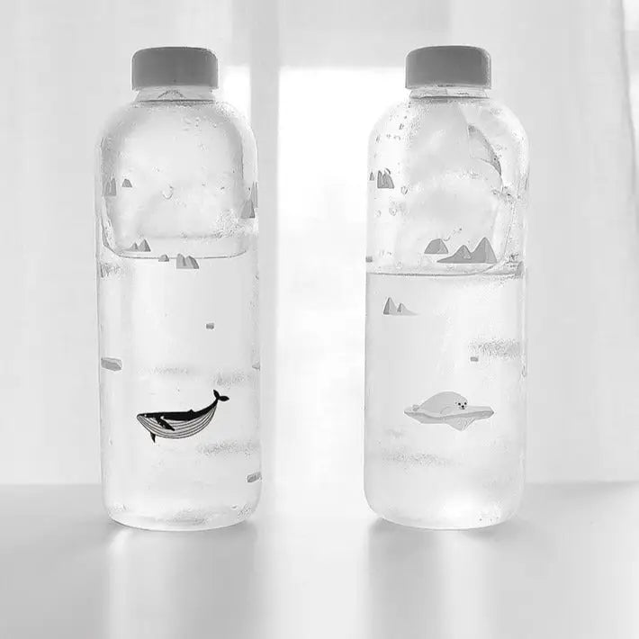 Cute Kids Glass Water Bottle