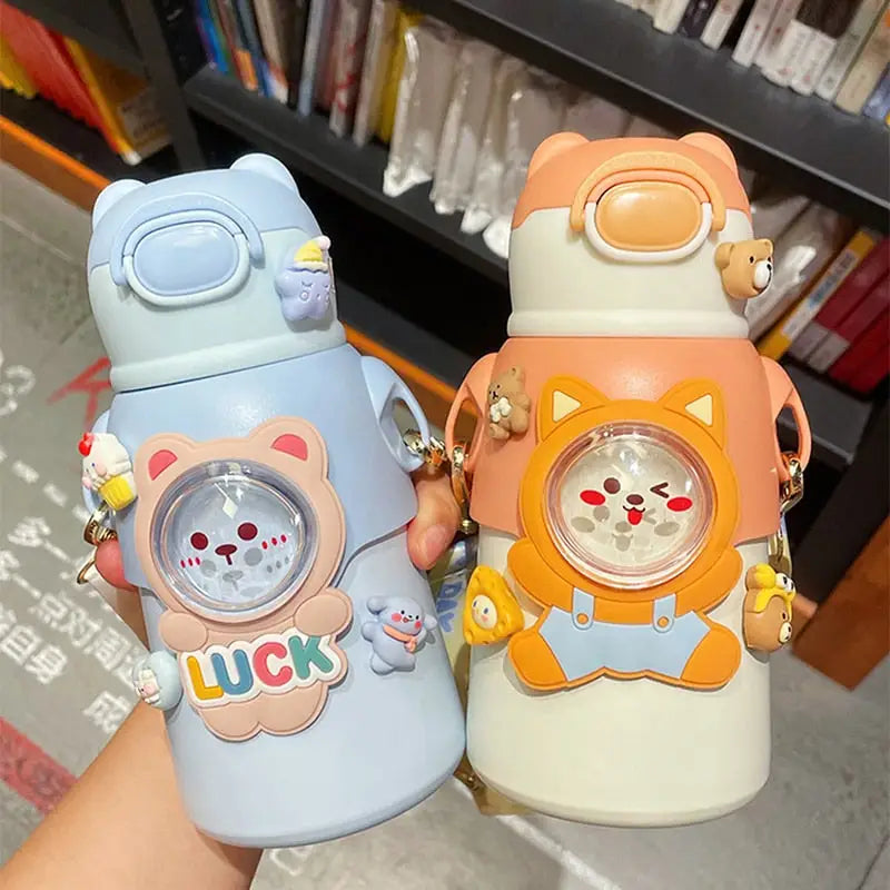 Cute Strap Kids Water Bottle