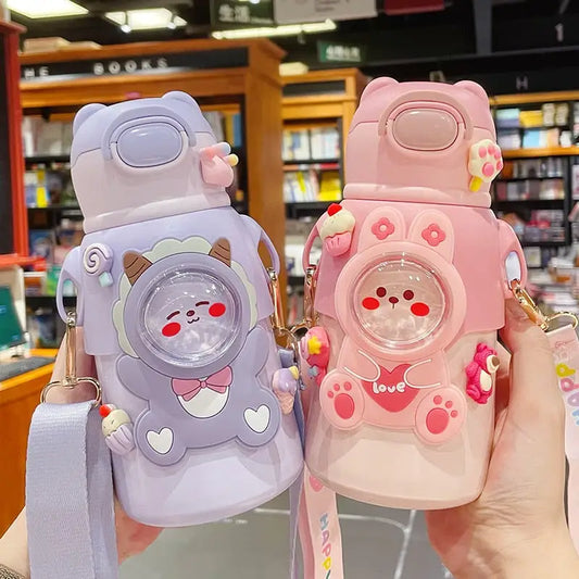 Cute Strap Kids Water Bottle