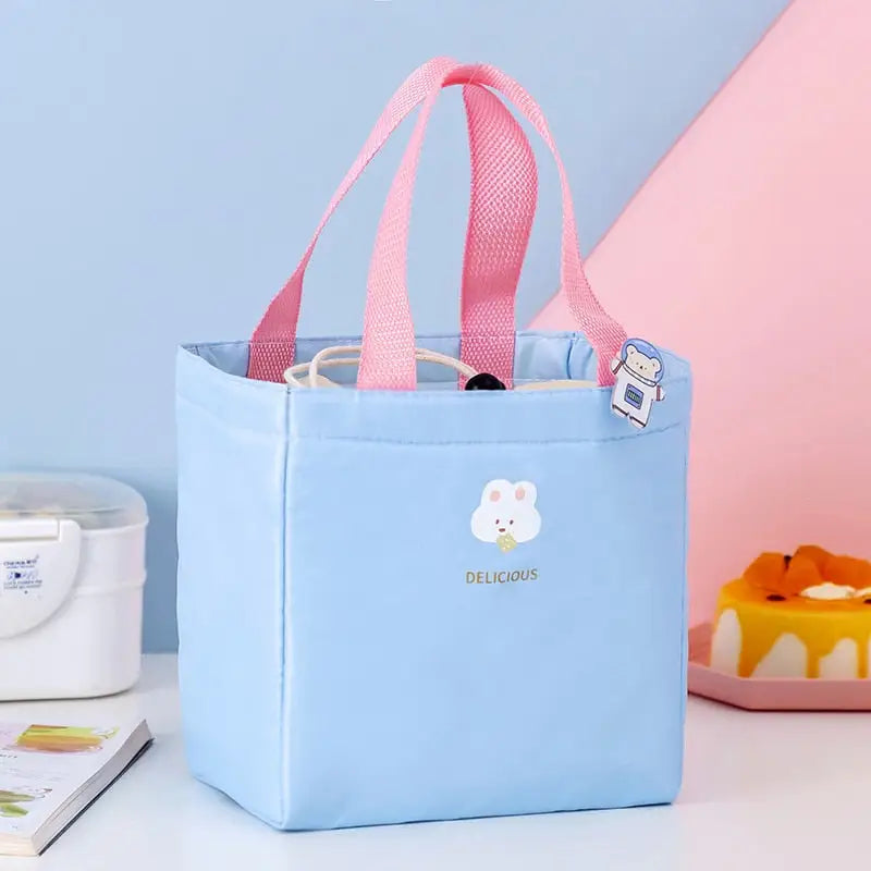 Cute Tote Lunch Bags - Blue