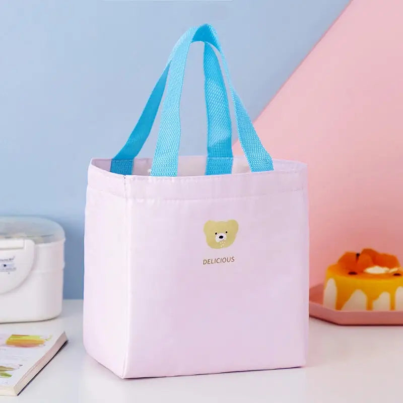 Cute Tote Lunch Bags - Pink