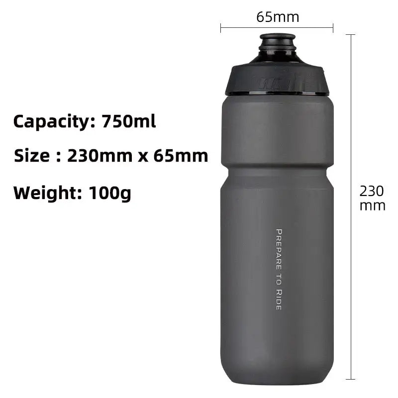 Cycling Sports Water Bottle - Black 750ml