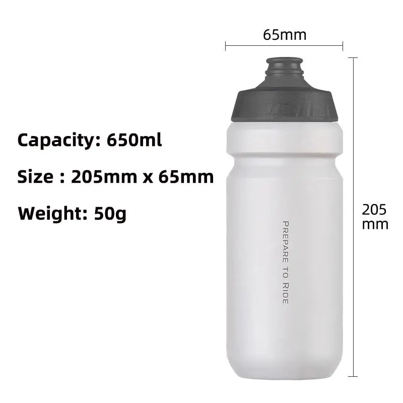 Cycling Sports Water Bottle - White 650ml