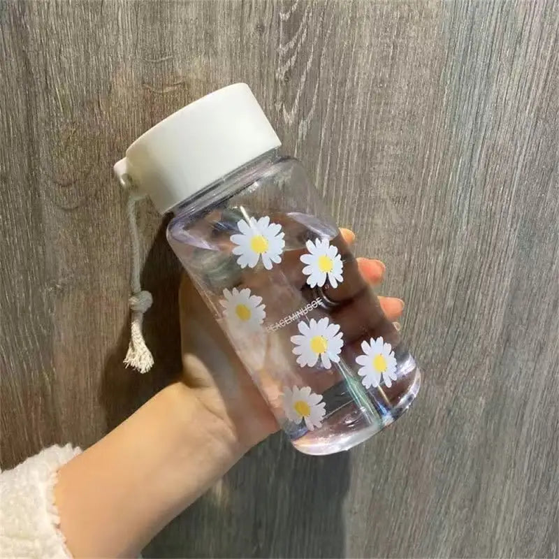 Daisy Glass Water Bottle - 500ml / Daisy