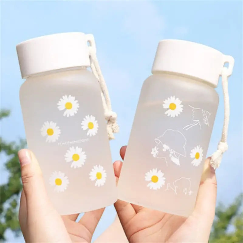 Daisy Glass Water Bottle