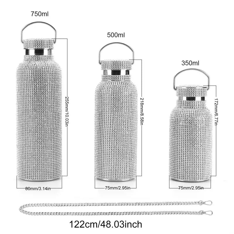 Diamond Stainless Steel Water Bottle