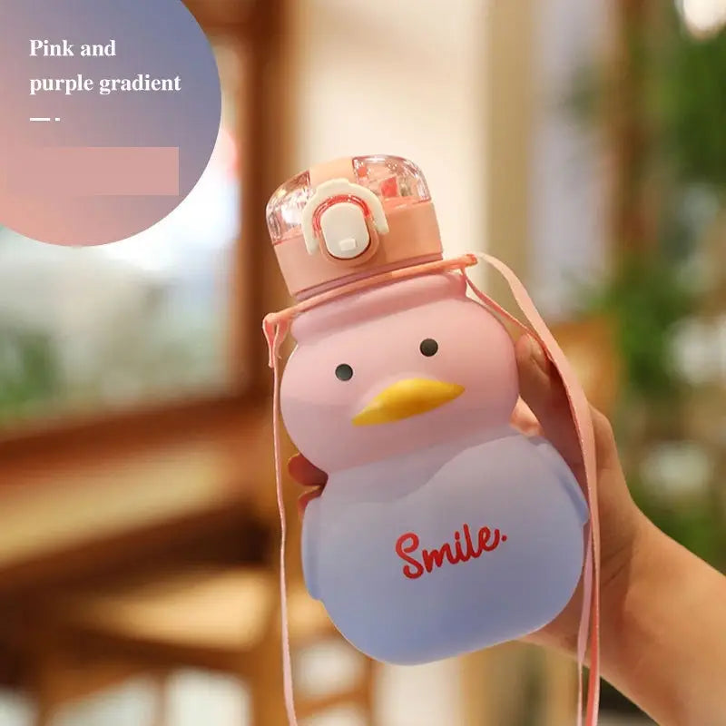 Duck Kids Water Bottle - 650ml-1000ml / Pink Purple