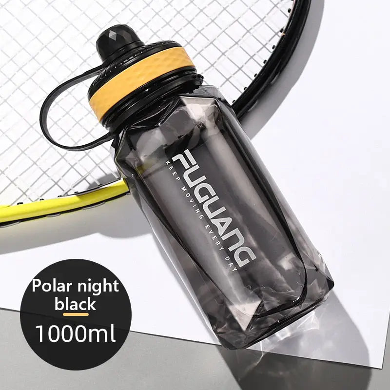 Durable Sports Water Bottle - Black 1000ml
