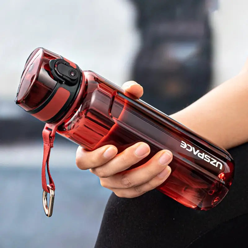 Eco-Friendly Plastic Sports Water Bottle - 1.5L / Red