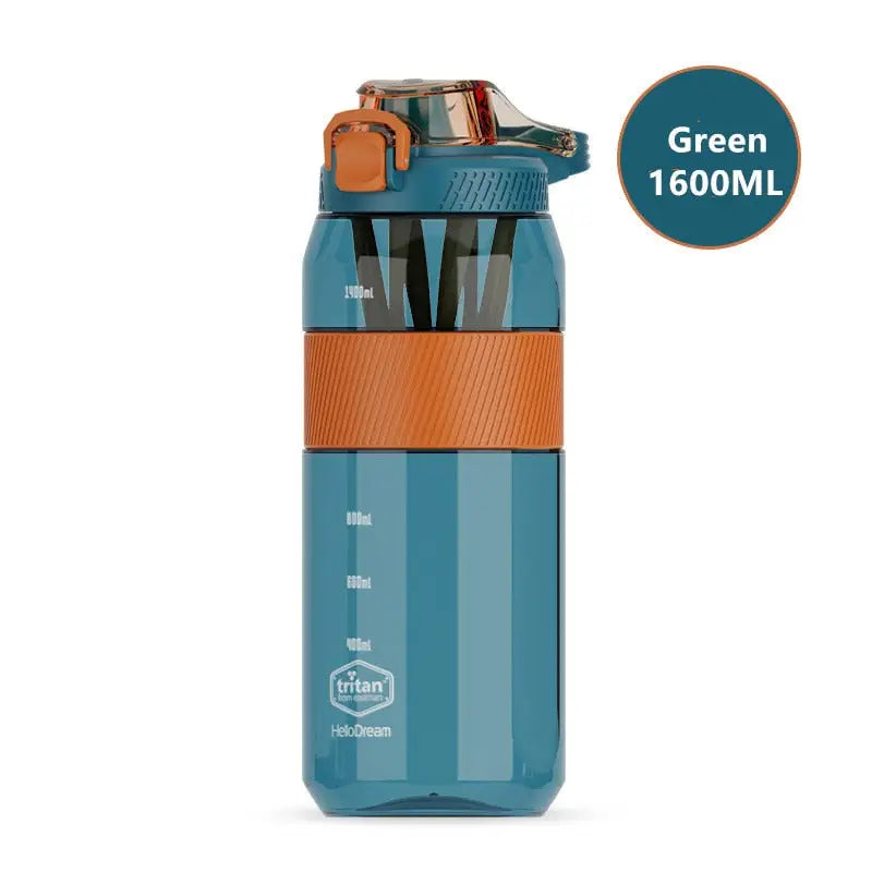 Eco-Friendly Sports Water Bottle - 1600ml Green