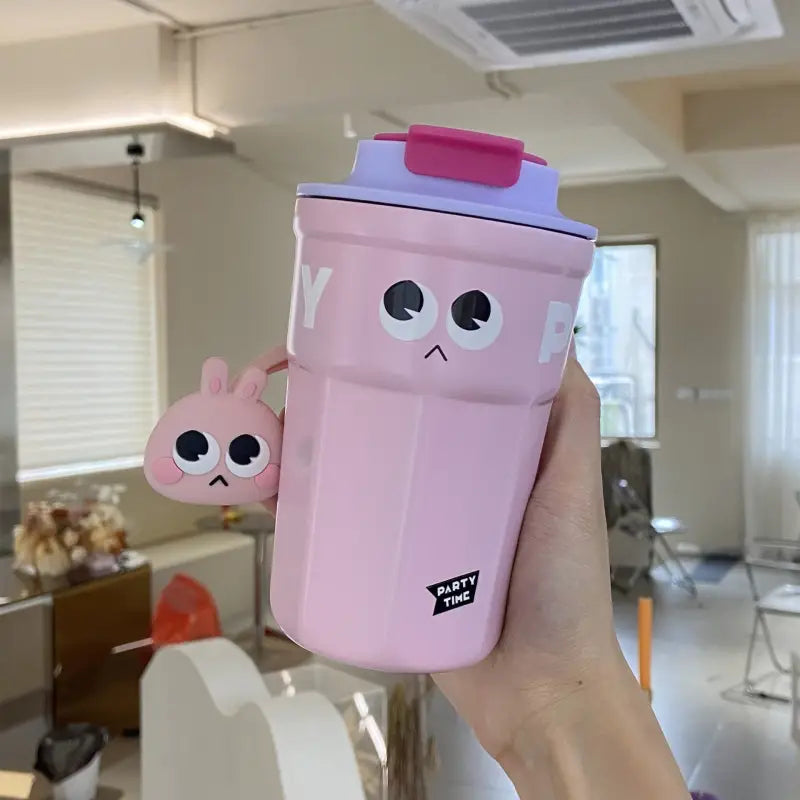 Emoji Kids Water Bottle - 500ml / Pink