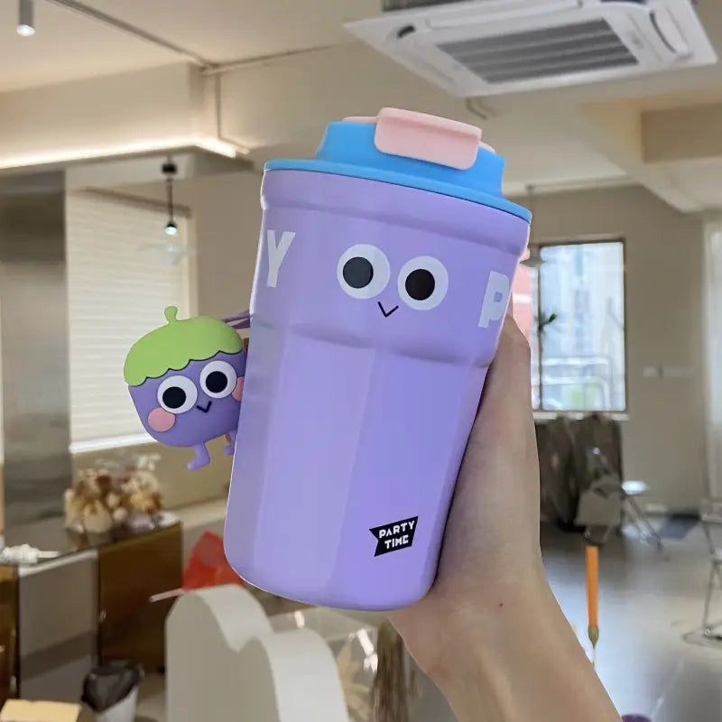 Emoji Kids Water Bottle - 500ml / Purple