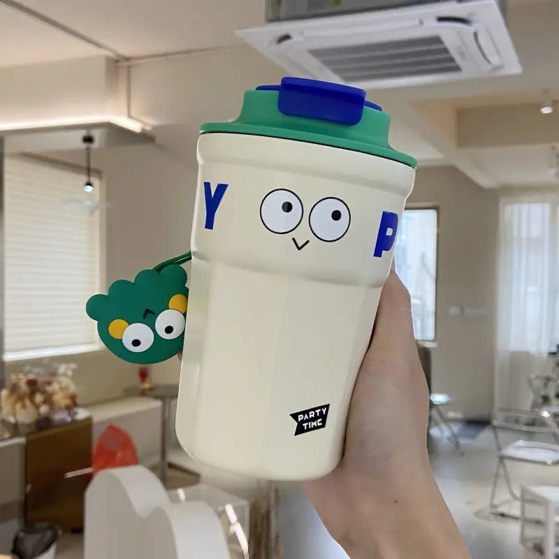 Emoji Kids Water Bottle - 500ml / White
