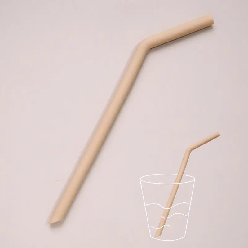Extra Long Reusable Straws - Bent-Apricot